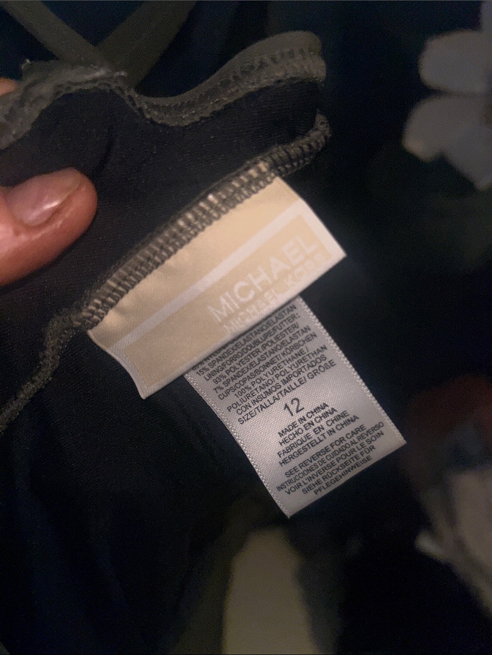 Michael Kors Olive Green Lace-Up V-Neck Women’s One Piece Swimsuit - Picture 3 of 7